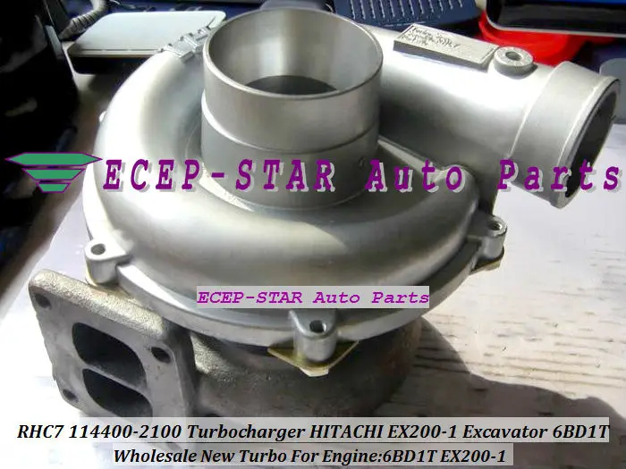 Турбинный Турбокомпрессор RHC7 114400-2100 1-14400-2100 NH170048, пригодный для экскаватора HITACHI EX200-1 6BD1T 6BD1-T