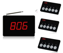 Free shipping! Paging system, leaders call staffs system, multi keys call button, voice report receiver, bell wireless service