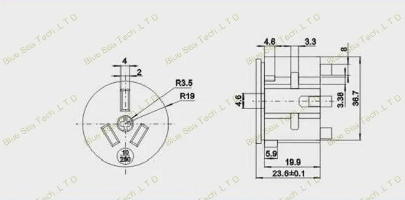 10 шт. 3Pin 10A/250 В PDU оборудования Кабинета гнездо, как стандартный женский розетка PDU мощность Съемный разъем, бесплатная доставка