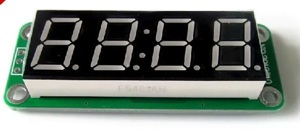 Бесплатная доставка! 1 шт. статические цифровой двойной времени Модуль MAX7219 десятичной точки четыре монолитную