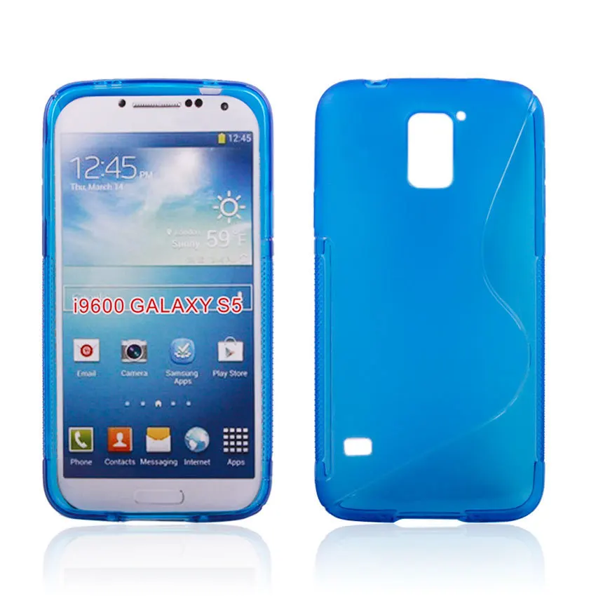 Для Galaxy S5 S-Стиль случае 100 шт./лот S линии ТПУ чехол для Samsung Galaxy S5 компанией DHL