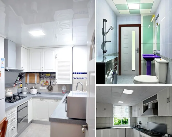 Интегрированный потолочный Киль светодиодный потолочный панельный светильник 300x300 300x600 600x600 60x60 300x1200 холодный белый/теплый белый 2 шт./лот