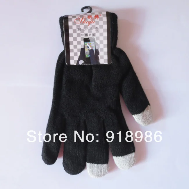 2019 Winter Fashion Women Men Warm Fleece Gloves Neon Knitted Gloves For phone Smartphone