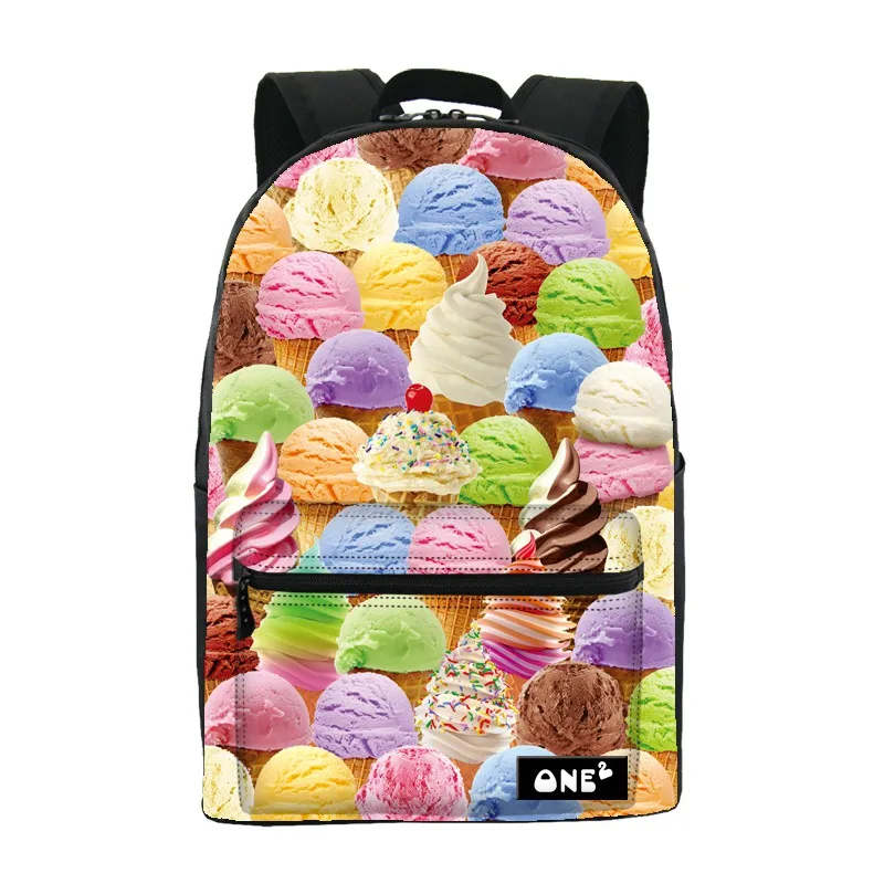 cream nylon backpack