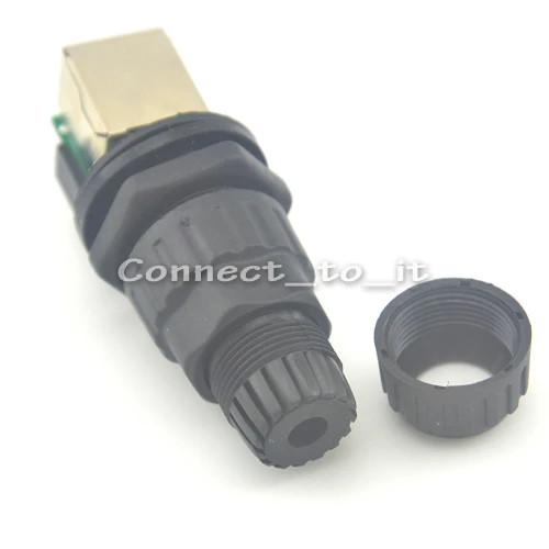 10 комплектов/партия) RJ45 Разъем Панель Крепление IP68 Влагозащищенные соединительные зажимы M19 разъем адаптера