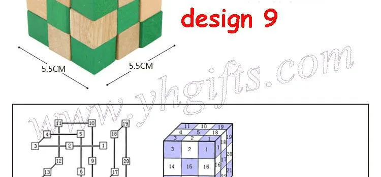 9 видов конструкций/Лот. Высококачественная деревянная 3D Блокировка, замок Kong ming, Обучающие игрушки IQ, волшебные кубики. Кубик-головоломка. Классические игрушки