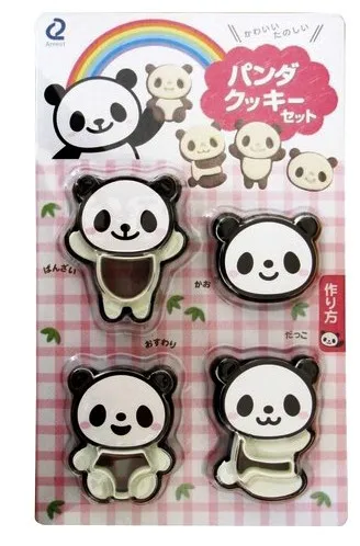 10 наборов = 120 детали части kawaii DIY 3D печенье в виде панды форма для вырубки машина для производства сандвичей и форма для шоколада кухонная утварь, печенье