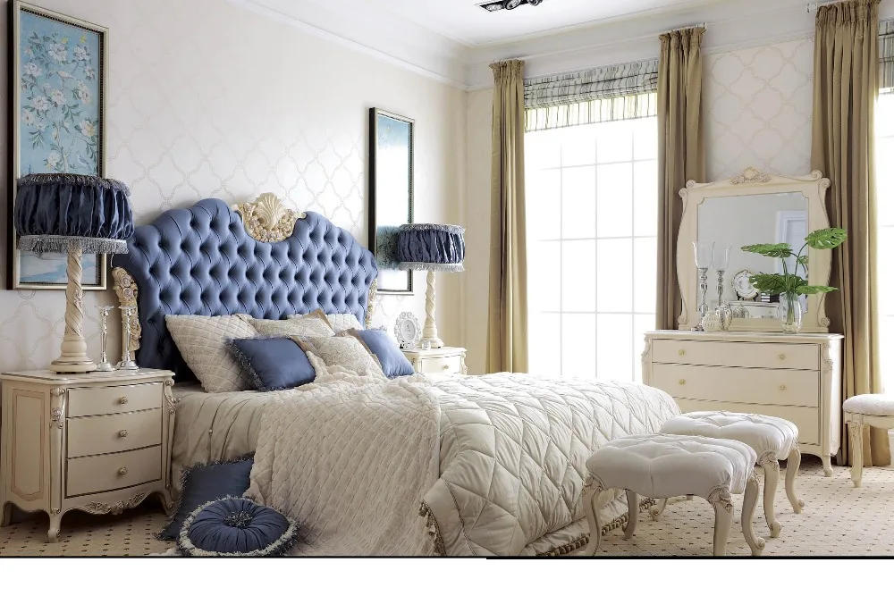 Clásicos juegos de dormitorio de madera al por mayor de alta calidad de