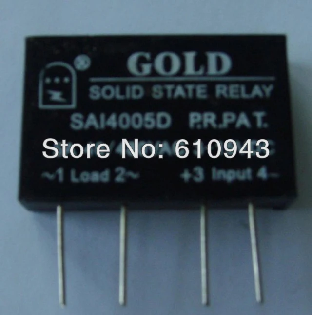 Sai4005d постоянного тока для 5A ССР вход 3-15 В или 15-28 В выход 40-480vfreeshipping печатной платы небольшие твердотельные реле один-в-линии