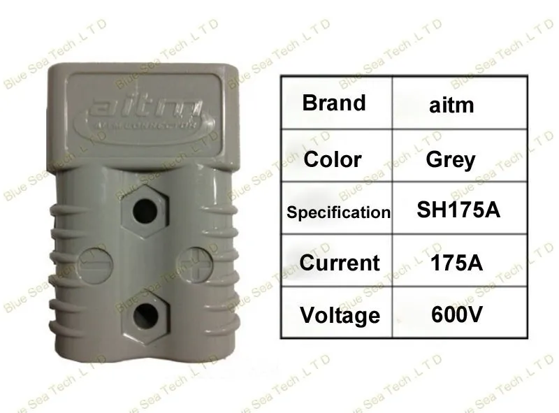 AITM 2P 175A 600V Разъем питания Разъем батареи, мужские и женские комплекты разъемов для вилочного погрузчика электромобиль