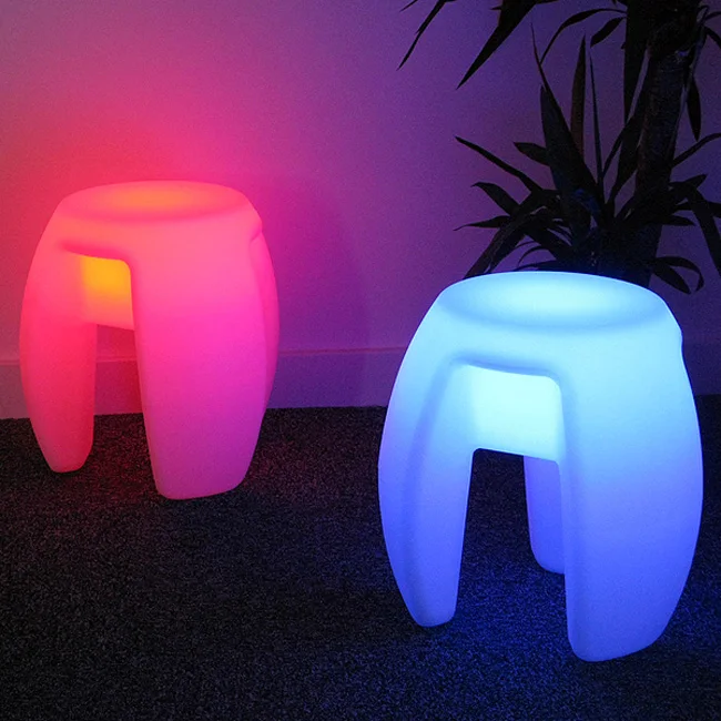 Открытый водонепроницаемый 40 см светящийся перезаряжаемый светящийся куб светодио дный кофе барный стул барные стулья дистанционный пульт 4 шт./лот
