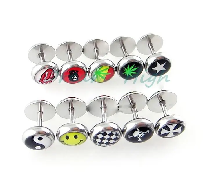 New Arrival Oil Design Earring Stud Ear Nail Body Piercing Jewelry Aeproduct Getsubject