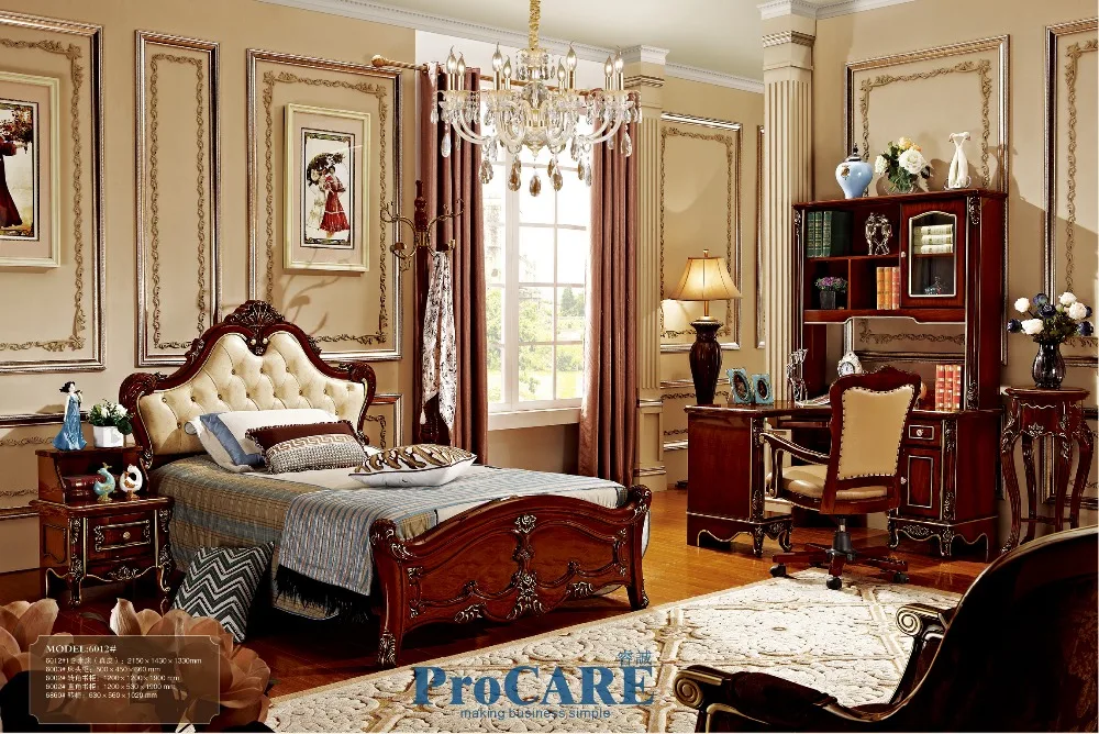luxury solid rose wood children kids Bedroom furniture sets with 1.2M real leather bed,nightstand,bookcare/bookself,chair-6012 luxury solid rose wood children kids Bedroom furniture sets with 1.2M real leather bed,nightstand,bookcare/bookself,chair-6012