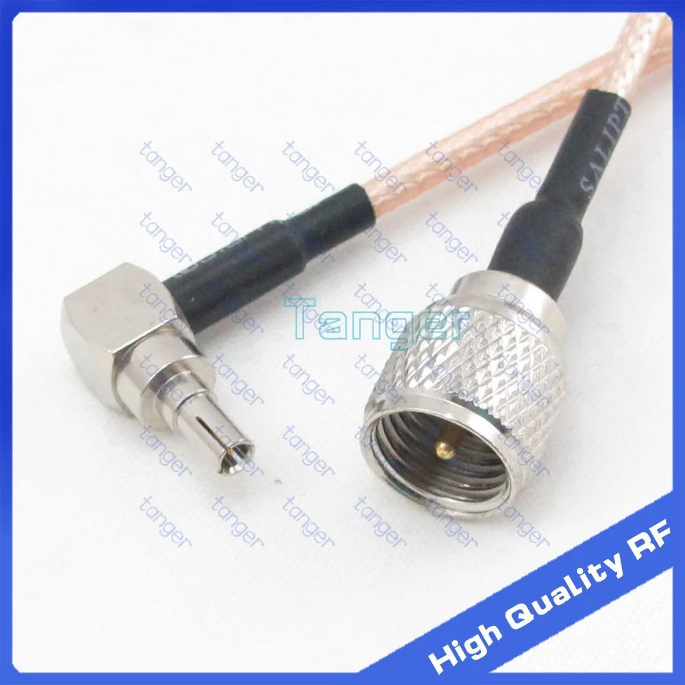 

High Quality 6inch CRC9 male right angle to mini UHF male with RG-316 RF Coaxial Pigtail Jumper cable 6" 15cm Tanger RF cables