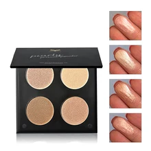 4 Colors Women Shimmer/Matte Highlighter Bronzer Eyeshadow Pressed Powder