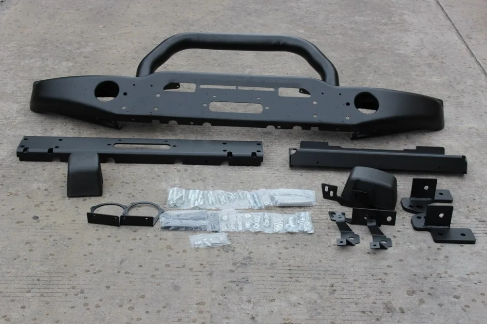 OEM стальной черный Передний внедорожный бампер для крепления лебедки защитная решетка для Jeep Wrangler JK& Unlimited JK 2007 up
