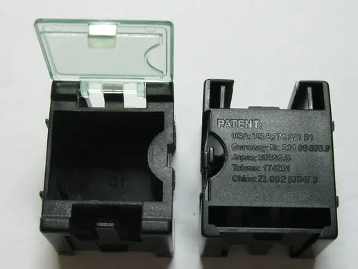 DIY антистатические SMD SMT Электронных компонентов мини коробка для хранения черный 300 шт. в партии