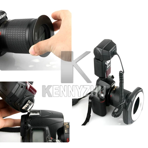 Универсальный GODOX ML-150 Macro Ring Flash Light адаптер+ объектив для цифровых зеркальных камер Canon Nikon Olympus Pentax