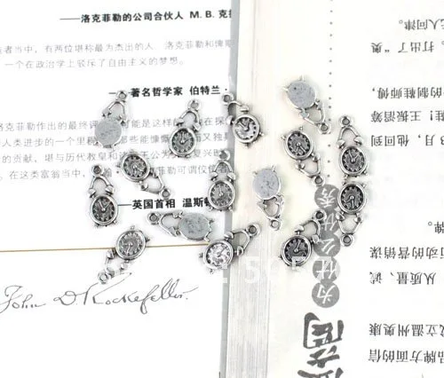 900 шт. тибетское серебро будильник очарование A13741