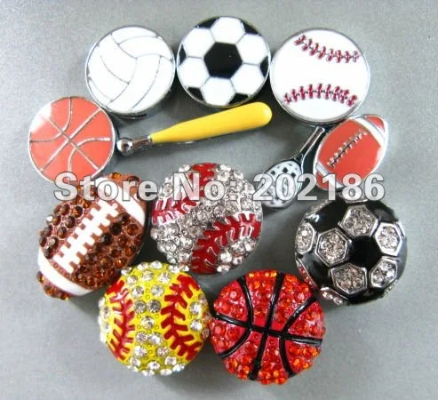 Rhinestone мяч сезон! 20 штук шары серии-горный хрусталь Футбол Слайд Подвески Fit 8 мм браслет/ремень/Pet Воротник