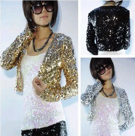 short sequin jacket