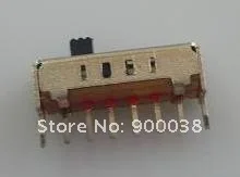200 шт Вертикальные ходовые переключатели 1P4T Rohs 6pin тумблер скользящий переключатель ROHS