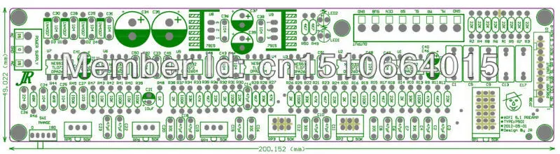 HIFI 5,1 Reference A1 предварительно усилитель микшер Предварительный усилитель монтажная плата 5,1 Предварительный усилитель тон печатная плата только