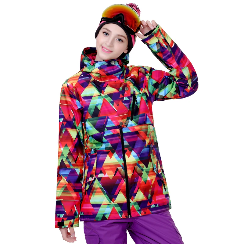 new brand female ski suit veneer double board ski clothing waterproof