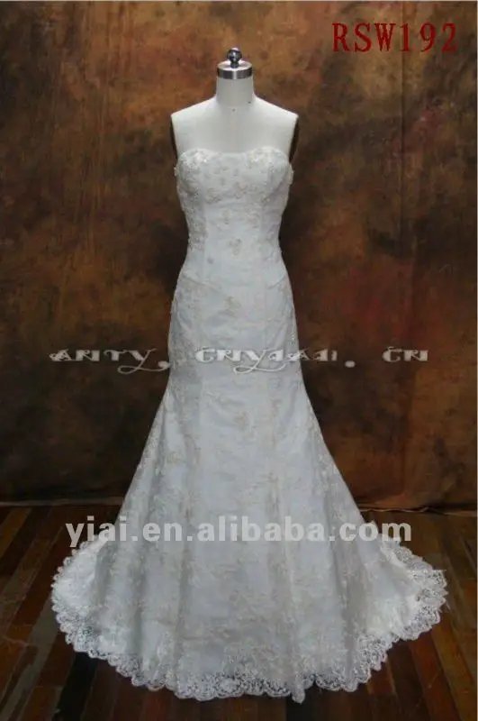 Rsw192 Кружево свадебное платье Casamento Vestido De Noiva de Renda