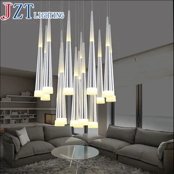 

M Individuality Creative Line Droplight Bar Office LED Droplight Wavy Restaurant Cafe Art Fashion Acrylic Lamps Pendant Lights