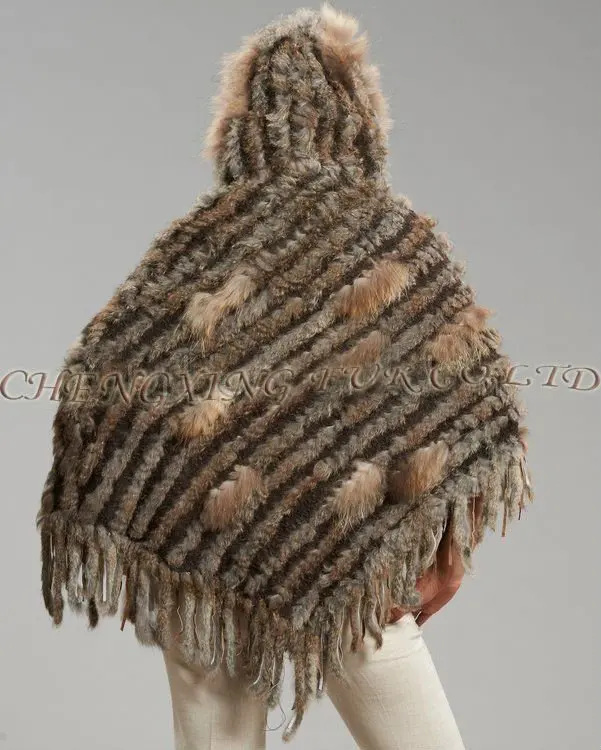 Hooded_Knit_Rabbit_Fur_Pullover_Shawl_with_Raccoon_Fur_Trim_18423 