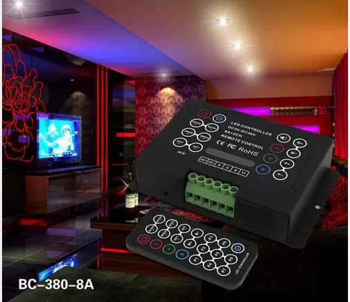 ИК Удаленный rgb-контроллер 8A* 3CH DC5V-DC36V Программируемый RGB светодиодный контроллер