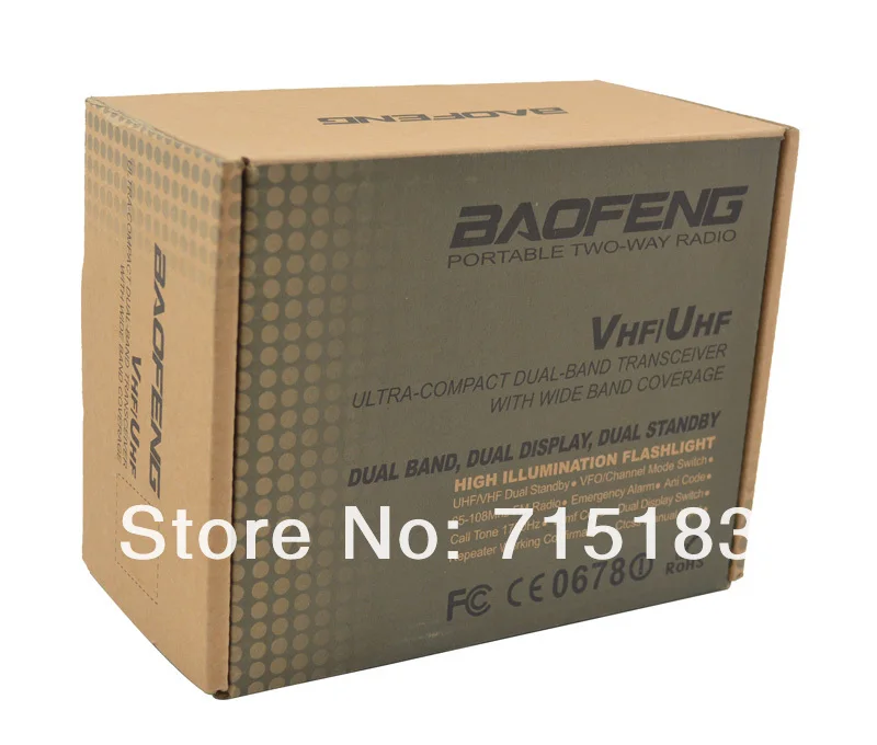 2 шт./лот Baofeng A52 VHF+ UHF двухдиапазонный 5 Вт 128CH FM VOX портативный двухсторонний радиоприемник Baofeng BF A52 136-174 МГц+ 400-520 МГц трансивер