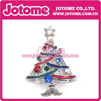 

100pcs/lot Hotsale Christmas Jewelry Colorful Hollow Tree Crystal Rhinestone Charm Pendant