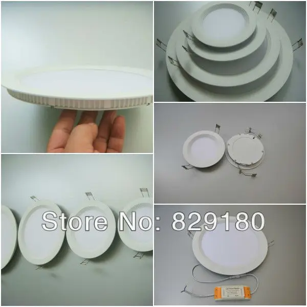 Ultra-thin8w из светодиодов панель / из светодиодов потолочный светильник smd2835, Ac110-240v, 600LM alumium, Теплый белый / холодный белый