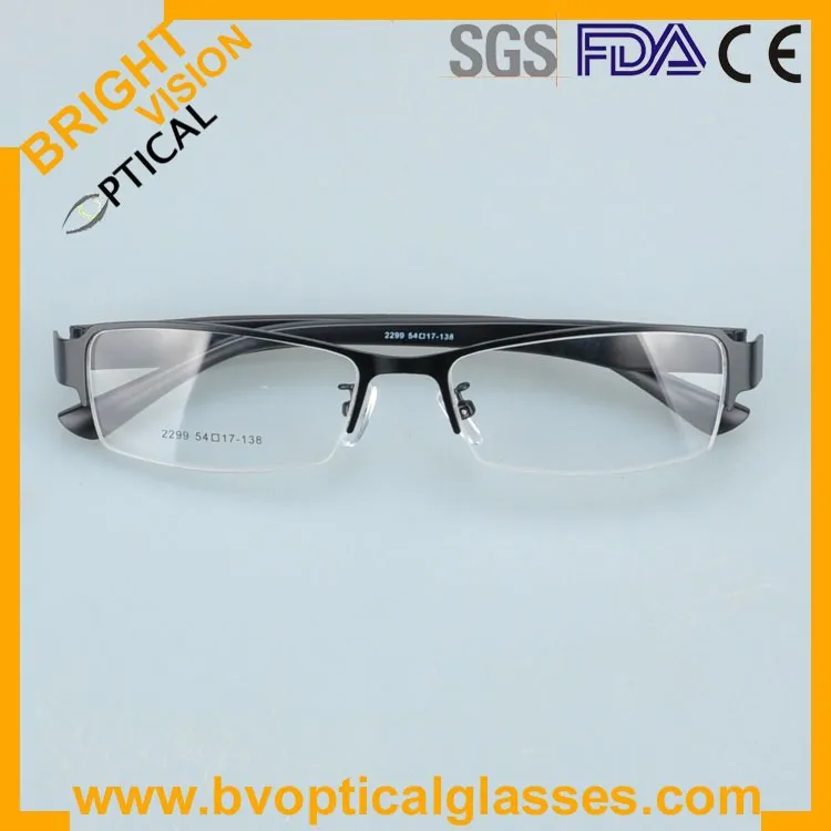 2299blackfold Factrory price half rim vintage optical frames eyewear glasses
