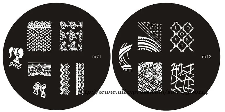 200 шт. 90 стилей 3d Дизайн ногтей штамповка изображения пластины ногтевой пластины изображения украшения Трафареты штамповка DHL