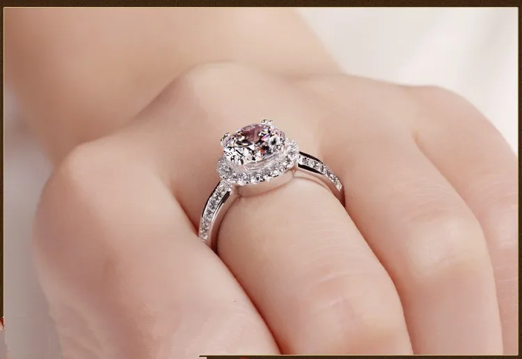 Качество США Moissanite полукрепление Сердца и стрелы 2CT Твердые 750 Белое золото обручальное кольцо Moissanite Certify ювелирные изделия 750 золото