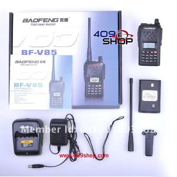 Baofeng BF V85 рация Двухдиапазонная 136-174 МГц и 400-470 МГц Baofeng BF-V85 с ЖК-дисплеем 99 каналов двухстороннее радио