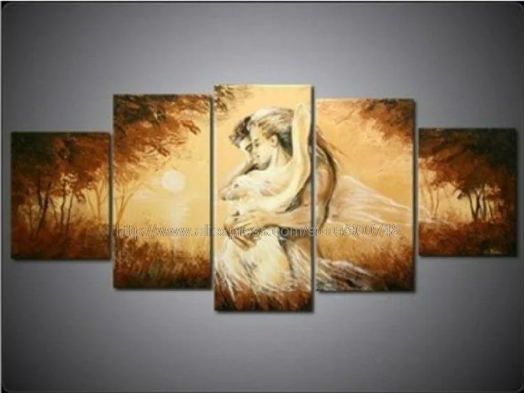 Pcs Set Wall Art People Black White And Red Decor Dream Brown Oil Pcs Set Wall Art People Black White And Red Decor Dream Brown Oil Painting On Canvas Picture By Texture Pictures Ha In Calligraphy From