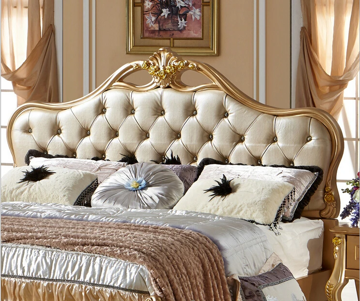 King size 1.8 м античный стиль, высокое качество кровать A06