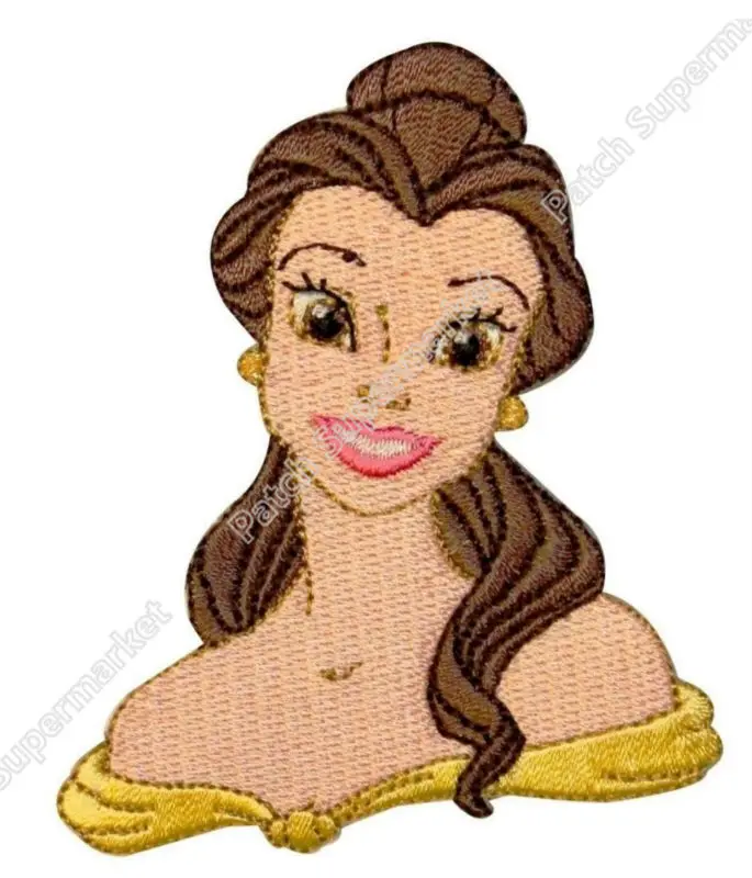 BELLE BEAUTY AND THE BEAST Embroidered Iron Sew On Cloth Patch Badge APPLIQUE