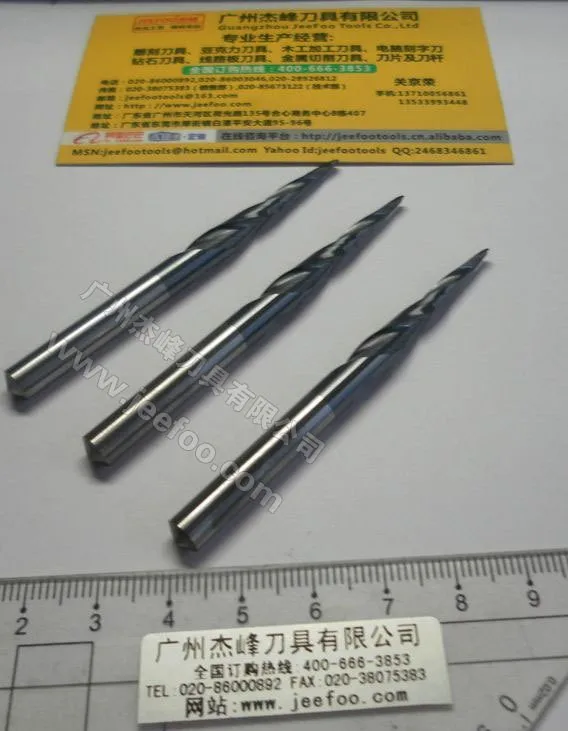 R0.5* 6D* 30* 75L* 2F вольфрамовые твердосплавные конические концевые фрезы/конусные и конусные фрезы