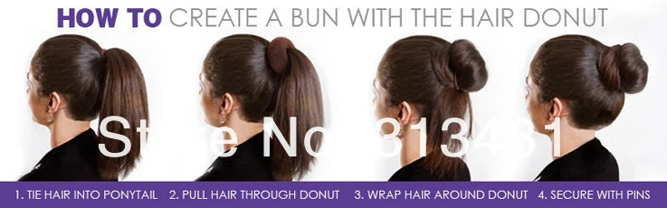 1pc Quality Women Magic Foam Sponge Hairdisk Hair Device Donut