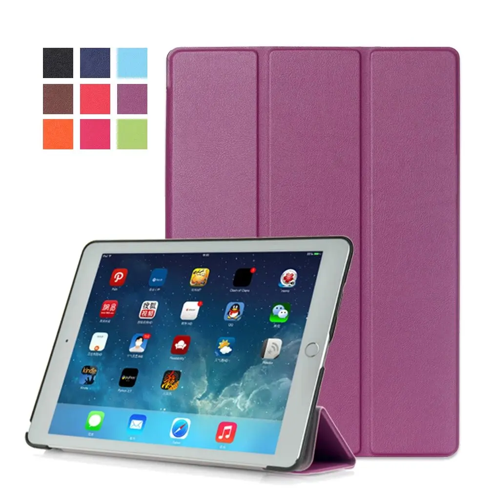 50 шт./партия gligle Smart Sleep/Wake чехол для Apple iPad Air 3/для iPad Pro 9,7 чехол для кожи - Color: purple