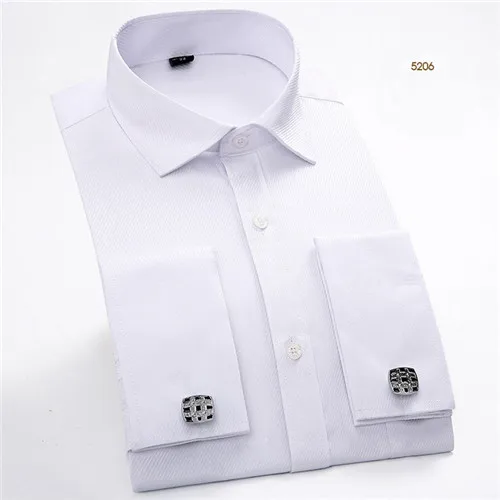 5206 VISADA JAUNA, весна-осень, мужская рубашка, одноцветная, для бизнеса, Camisa Social Masculina, брендовая одежда, облегающая мужская одежда N880 - Цвет: 5206