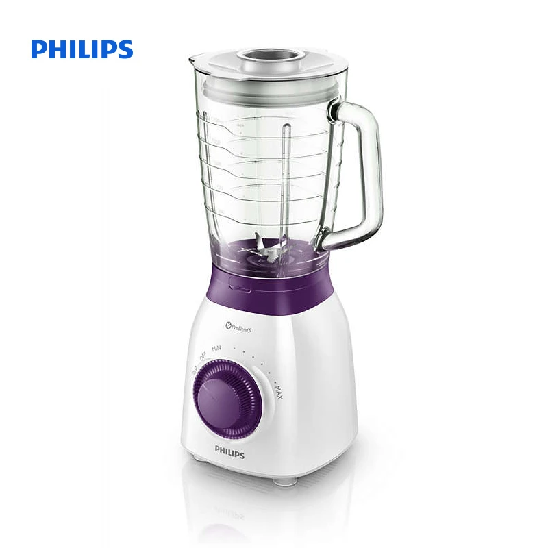 Philips Viva Collection Blender 600 W 2l Glass Jar Multiple Speeds And