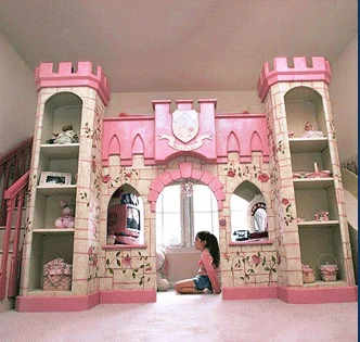 Luxus Europäischen Amerikanischen stil prinzessin schloss bett mit