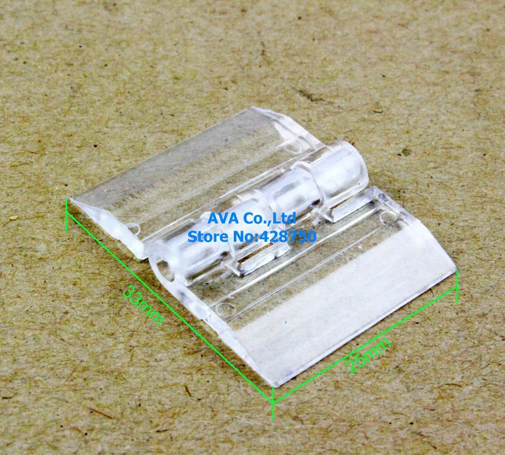 10 шт. прозрачный акриловый пластиковый Петля из плексигласа/Размер: 25x33 мм