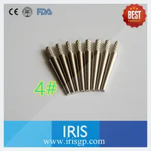 Шт./пакет штыревой дюбель зубные латунь 1000 серебро 22 мм длинные средний малый 1#3#4#6# зуботехнические материалы шпильки